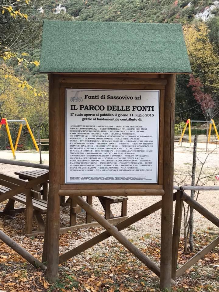 La Fonte di Sassovivo, Area Pic Nic e Parco Giochi a Foligno (PG)