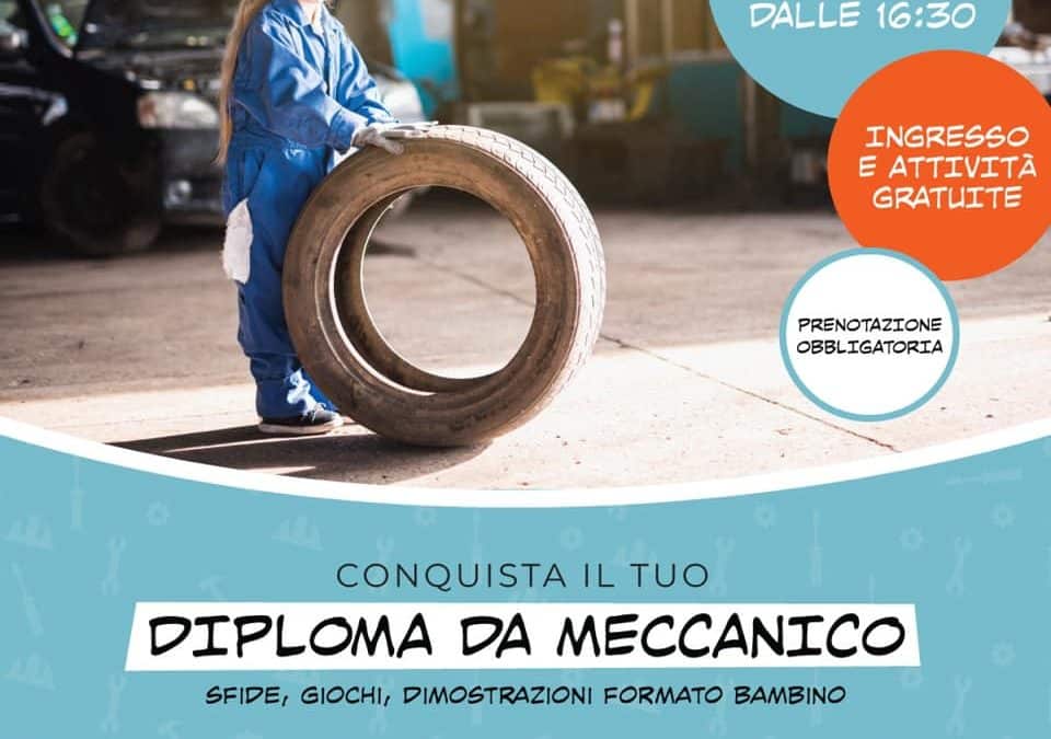 Diploma da meccanico per il tuo bambino in occasione dei 40 anni di Perugiamotori