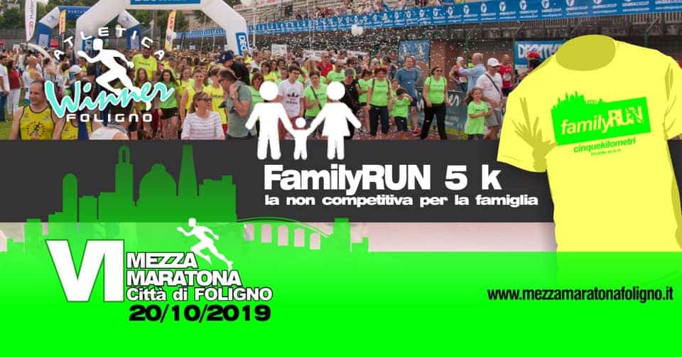 Family run: Corsa per famiglie con bambini a Foligno