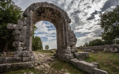 Visit Carsulae with children. An archaeological site in Umbria, central Italy.