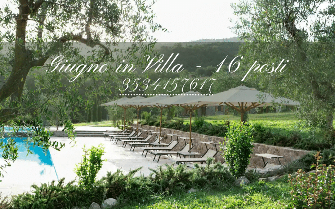 GIUGNO in Villa con piscina per 16 persone in Umbria